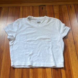 aritzia ferry cloth crop tee